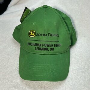 John Deere Power equip men’s green trucker baseball cap hat SnapBack new w tags